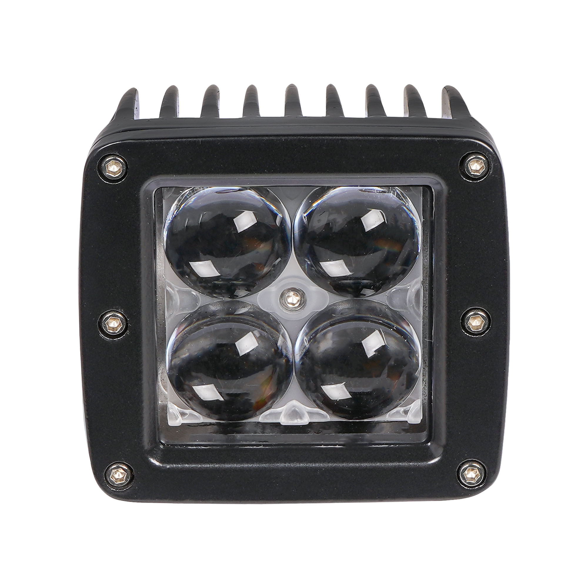 фото Airline aled008 фара светодиодная квадратная, 4 led линза 4d, 12w, (82х75х75) 12/24v