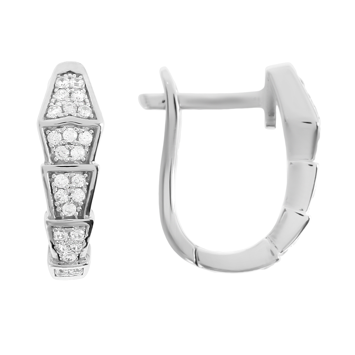 

Серьги из серебра Balex Jewellery 2418910268, фианит, 2418910268