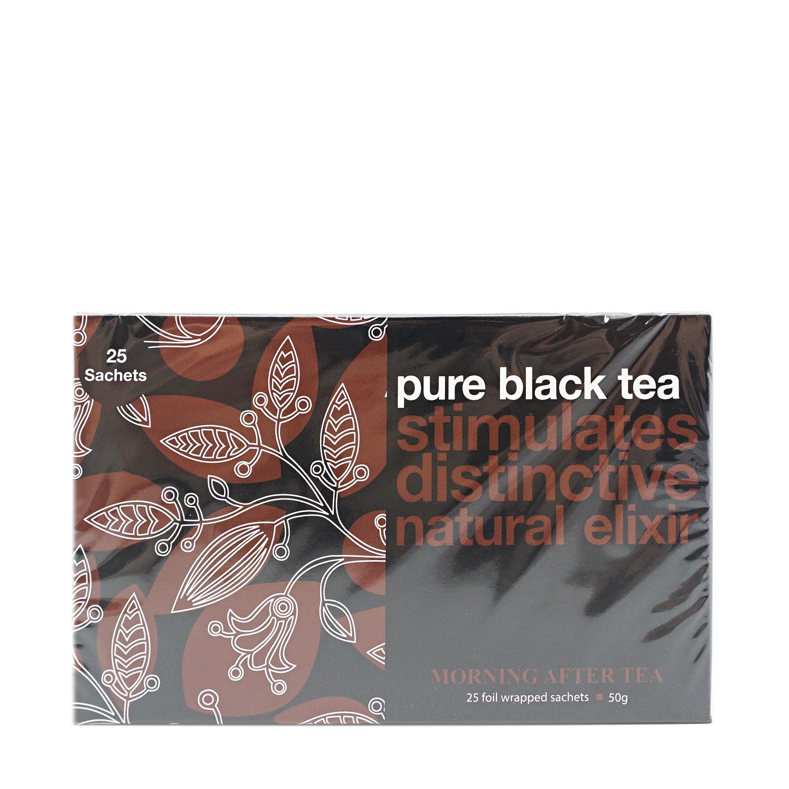 Чай черный Morning after tea Pure black tea в пакетиках 2 г х 25 шт