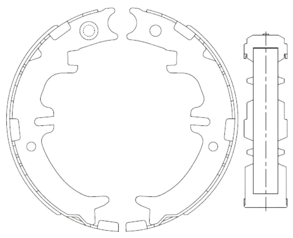 фото Allied nippon abs0332 колодки тормозные барабанные | зад |