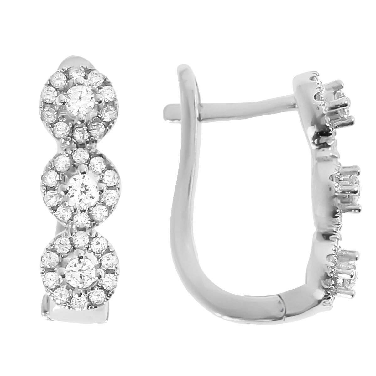 

Серьги из серебра Balex Jewellery 2422910180, фианит, 2422910180