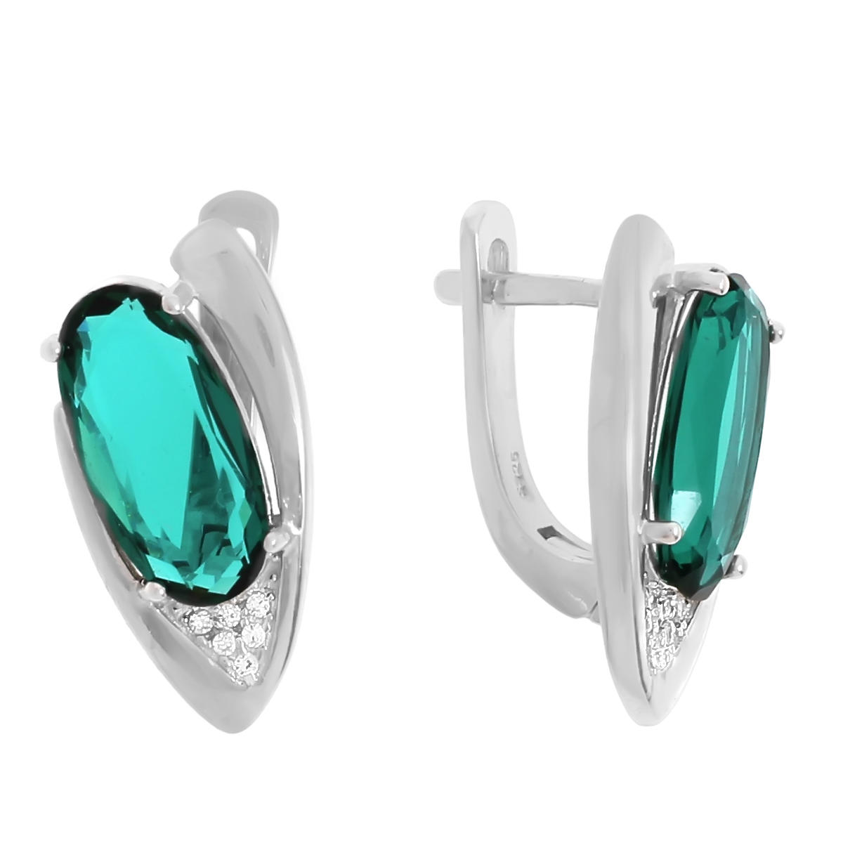 

Серьги женские из серебра Balex Jewellery 2422910296, турмалин