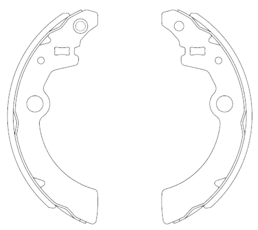 фото Allied nippon abs1024 колодки тормозные барабанные | зад |