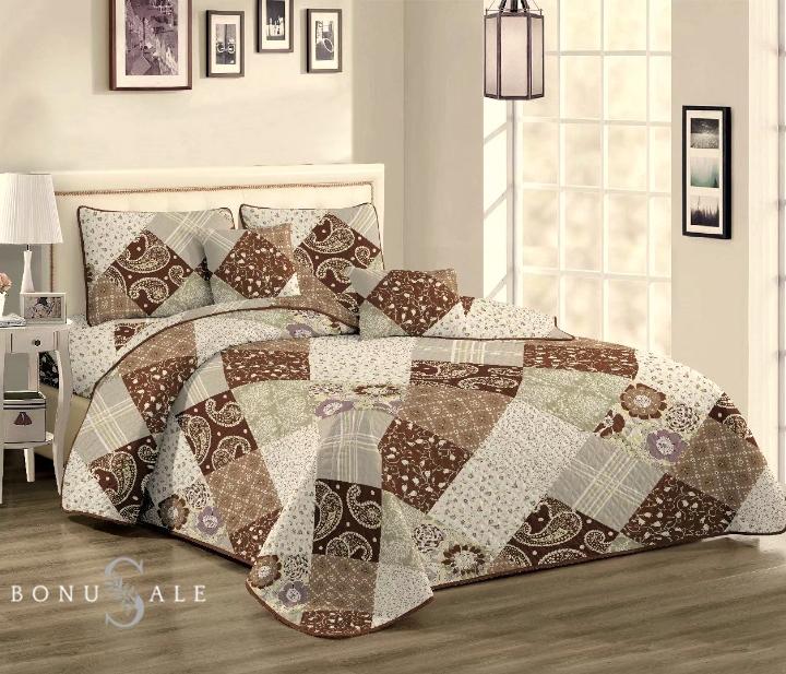 фото Покрывало tango с наволочками из полиэстера tango pw444-57 patchwork 230х250