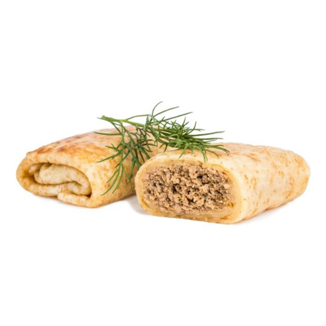 

Блинчики с мясом жареные замороженные +-500 г