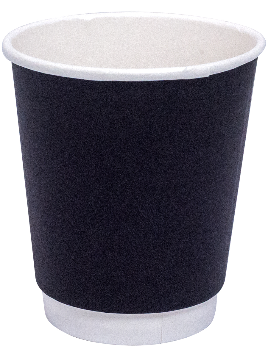 фото Стакан бумажный 450мл d90 мм 2-сл для горячих напитков черный fc