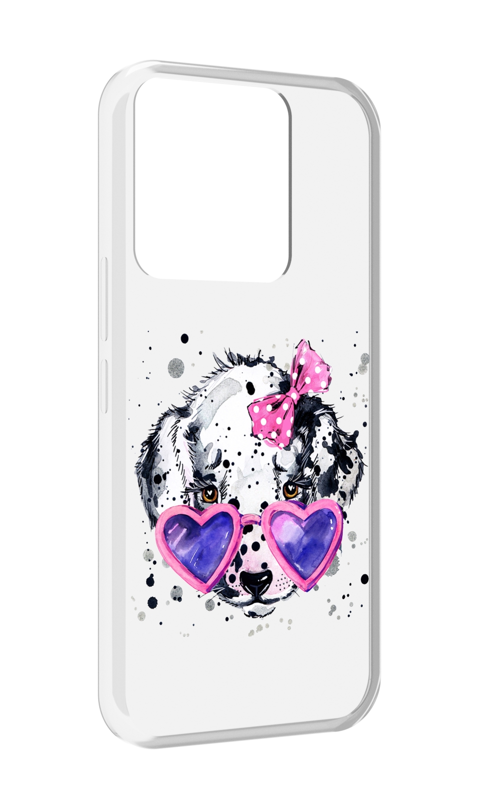 

Чехол MyPads долматинец в очках для Tecno Spark Go 2022 / Tecno Spark 8C, Прозрачный, Tocco