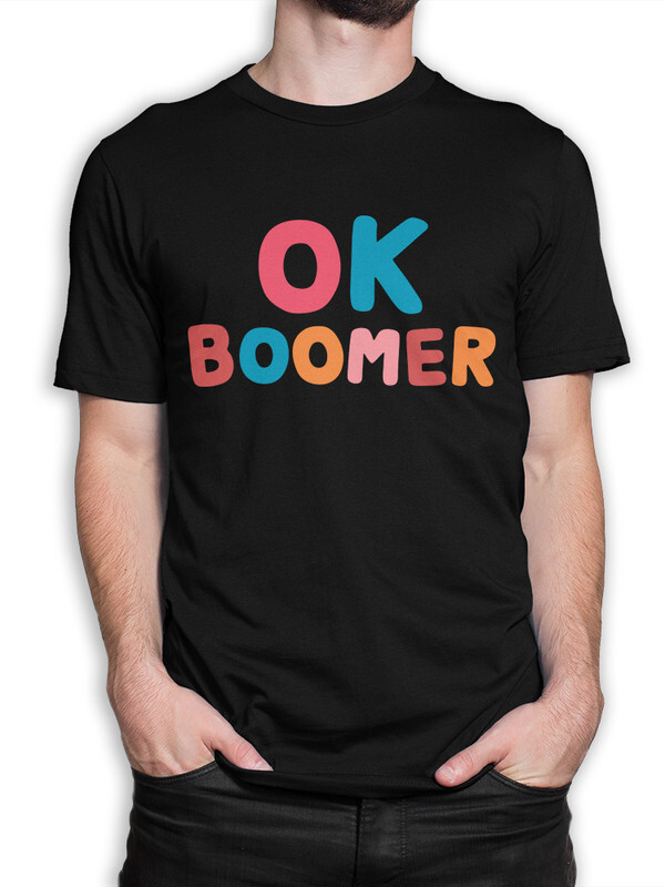 фото Футболка мужская dreamshirts ок бумер - ok boomer черная 2xl