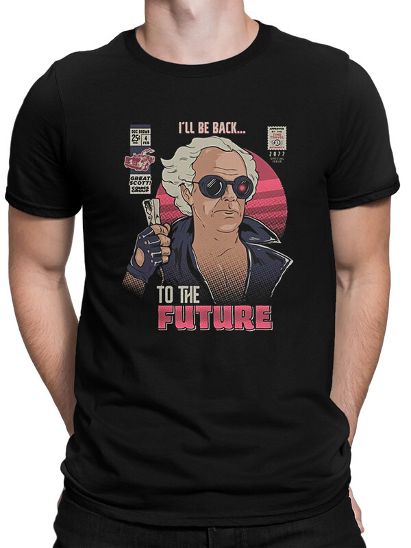 фото Футболка мужская dreamshirts назад в будущее - back to the future черная 2xl