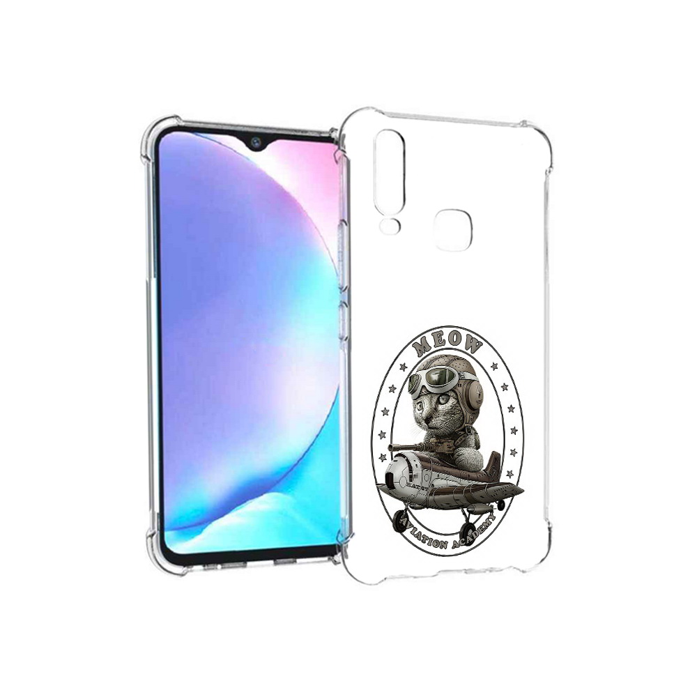 

Чехол MyPads Tocco для Vivo Y17 кот в самолете (PT136369.382.395), Tocco