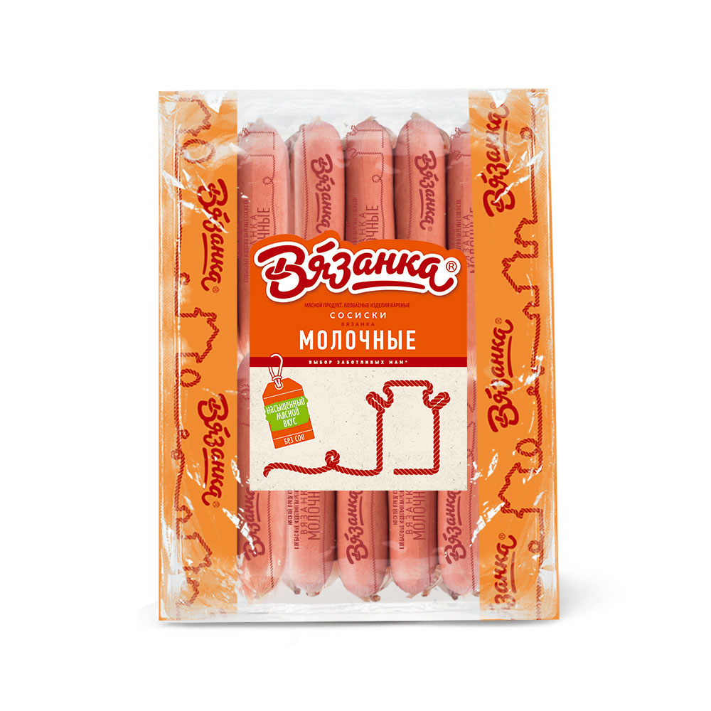 

Сосиски Вязанка Молочные