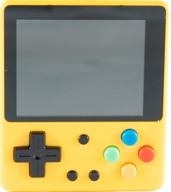 фото Портативная игровая приставка 8 bit retro + 333 встроенные игры yellow (желтый) nobrand