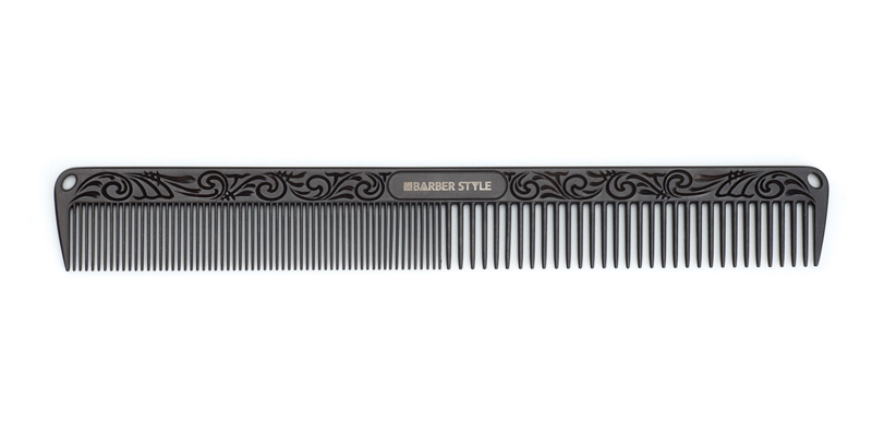 Расческа для стрижки DEWAL металлическая 20 см JF10215black расчёска металлическая большая редкие и частые зубья 19 х 5 см
