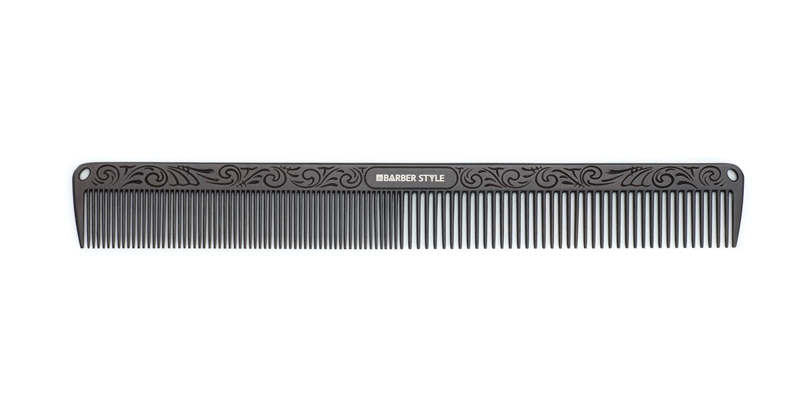 Расческа для стрижки DEWAL металлическая 18 см JF10165black расчёска металлическая большая редкие и частые зубья 19 х 5 см