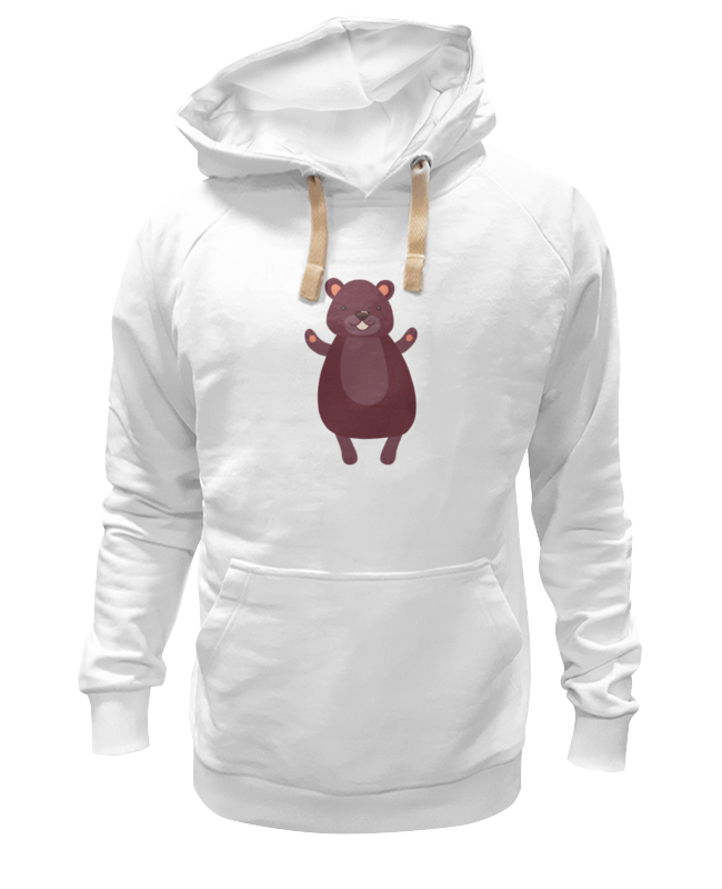 

Худи Printio Мишка белое 3XL, Белый, Мишка