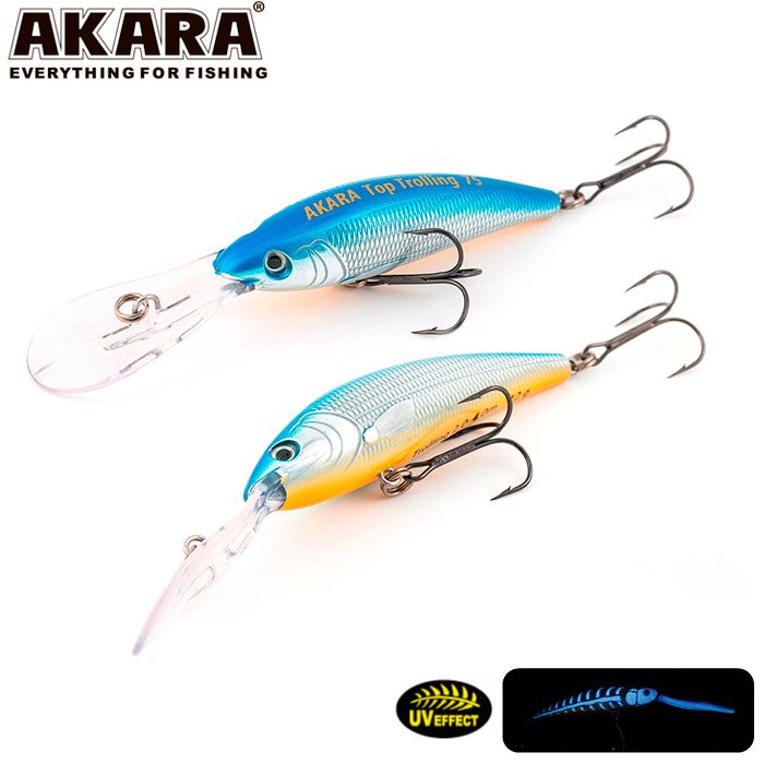 

Воблер Akara Top Trolling 110 мм 25 гр A12, Разноцветный, Top Trolling