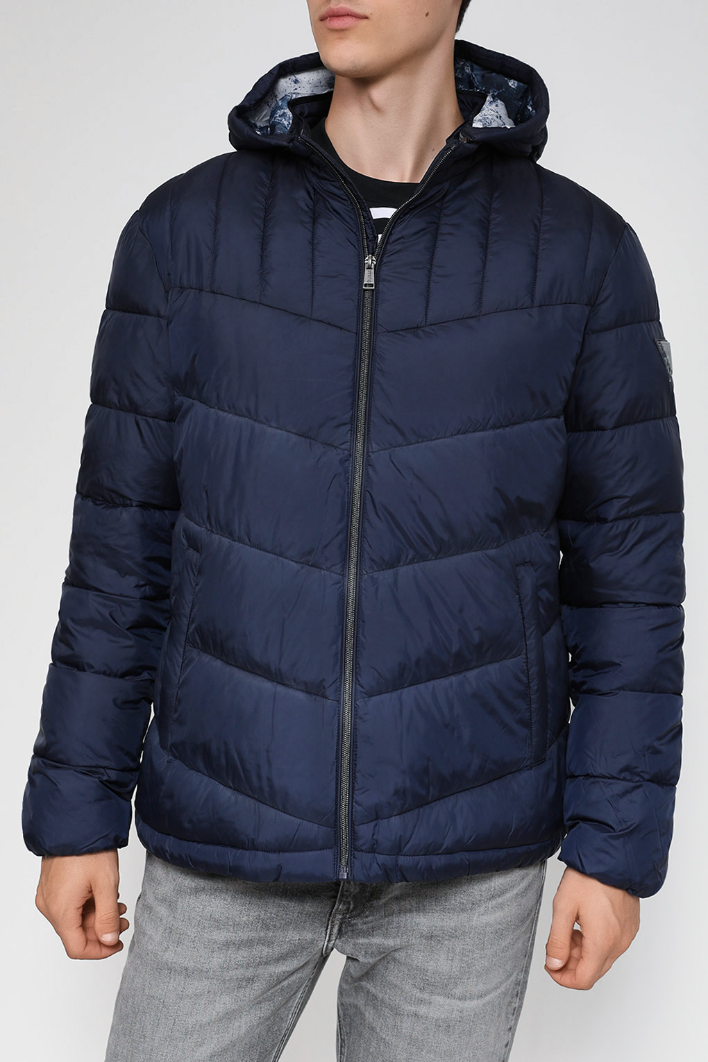 

Куртка мужская Guess M3YL45 WFHG2 синяя L, Синий, M3YL45 WFHG2