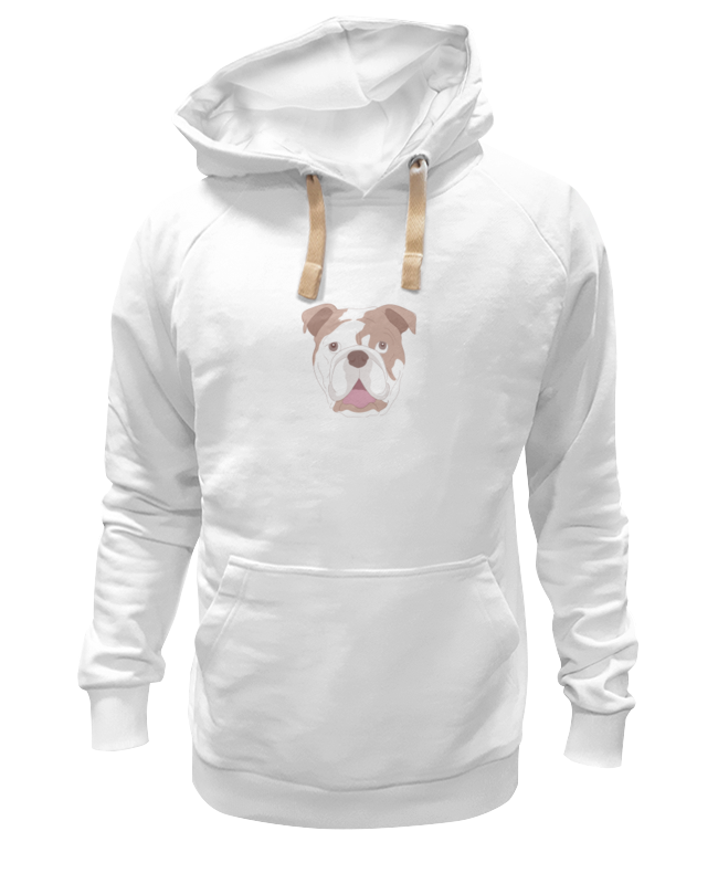 

Худи Printio Бульдог белое 3XL, Бульдог
