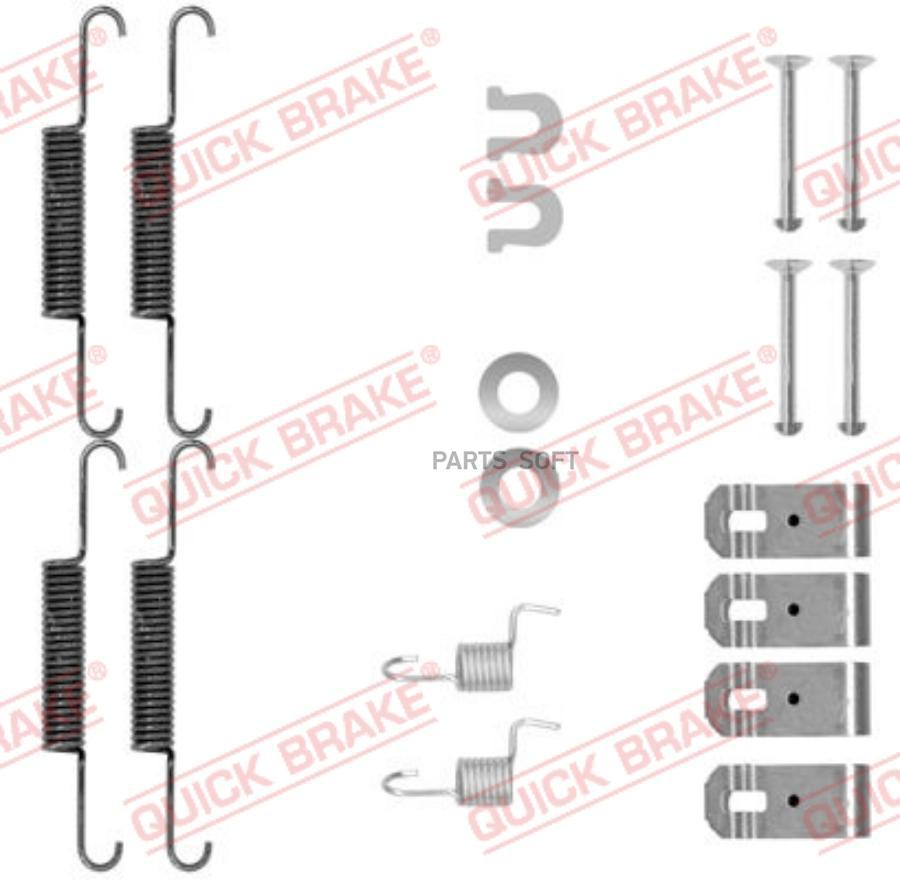 

Комплект монтажный тормозных колодок OJD-QUICK BRAKE 1050895