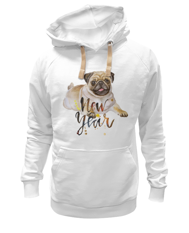 

Худи Printio Новый год белое 3XL, Белый, Новый год