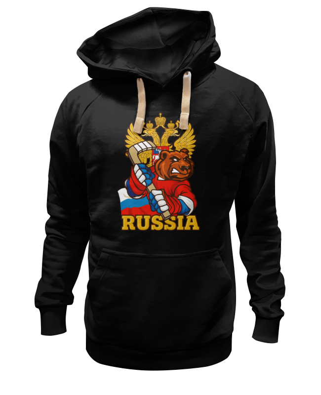 

Худи Printio Россия черное 3XL, Черный, Россия