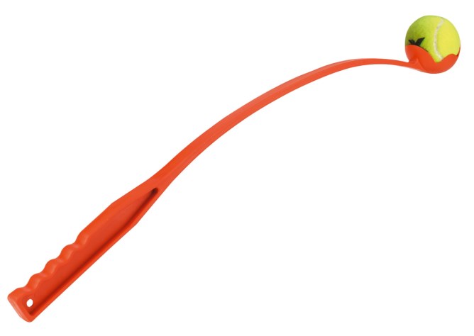 фото Запускатель мячей для собак kerble катапульта, оранжевый, 65 см