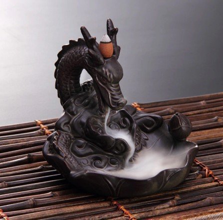 фото Подставка для благовоний из керамики "дракон, стелющийся дым" luxury gift