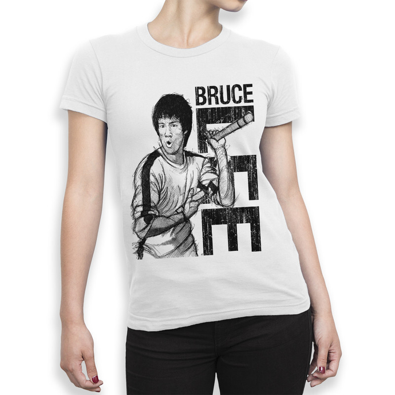 

Футболка женская Dream Shirts Брюс Ли 555842111 белая M, Брюс Ли 555842111