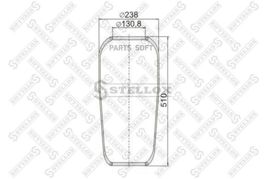 

STELLOX Пневмоподушка STELLOX 9007060sx