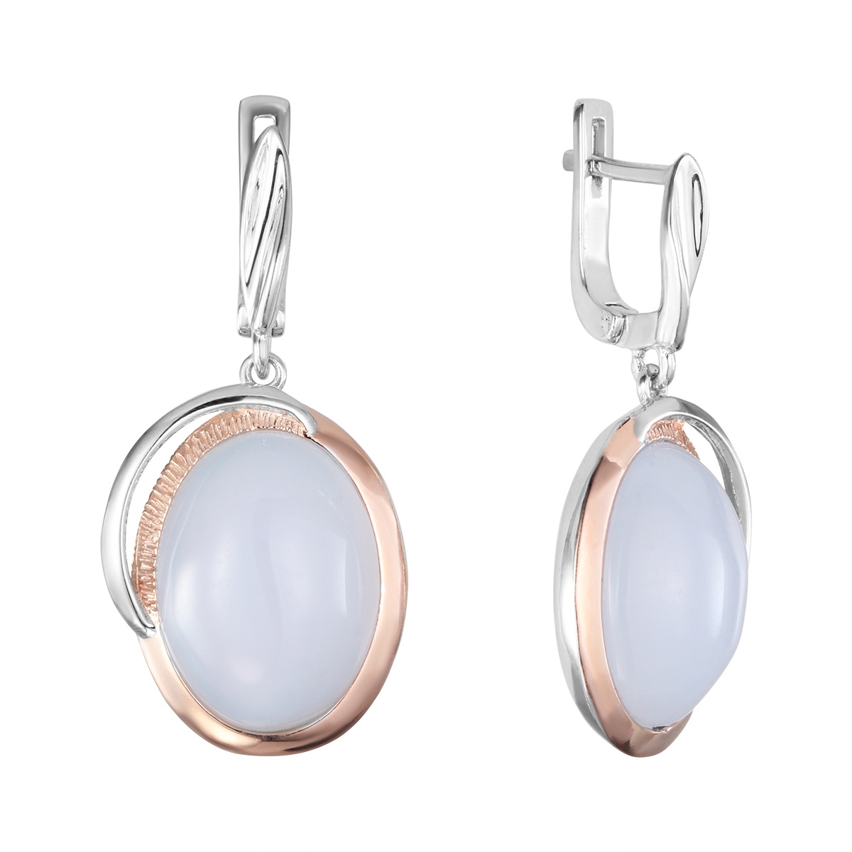 

Серьги женские из серебра Balex Jewellery 2430930100, халцедон