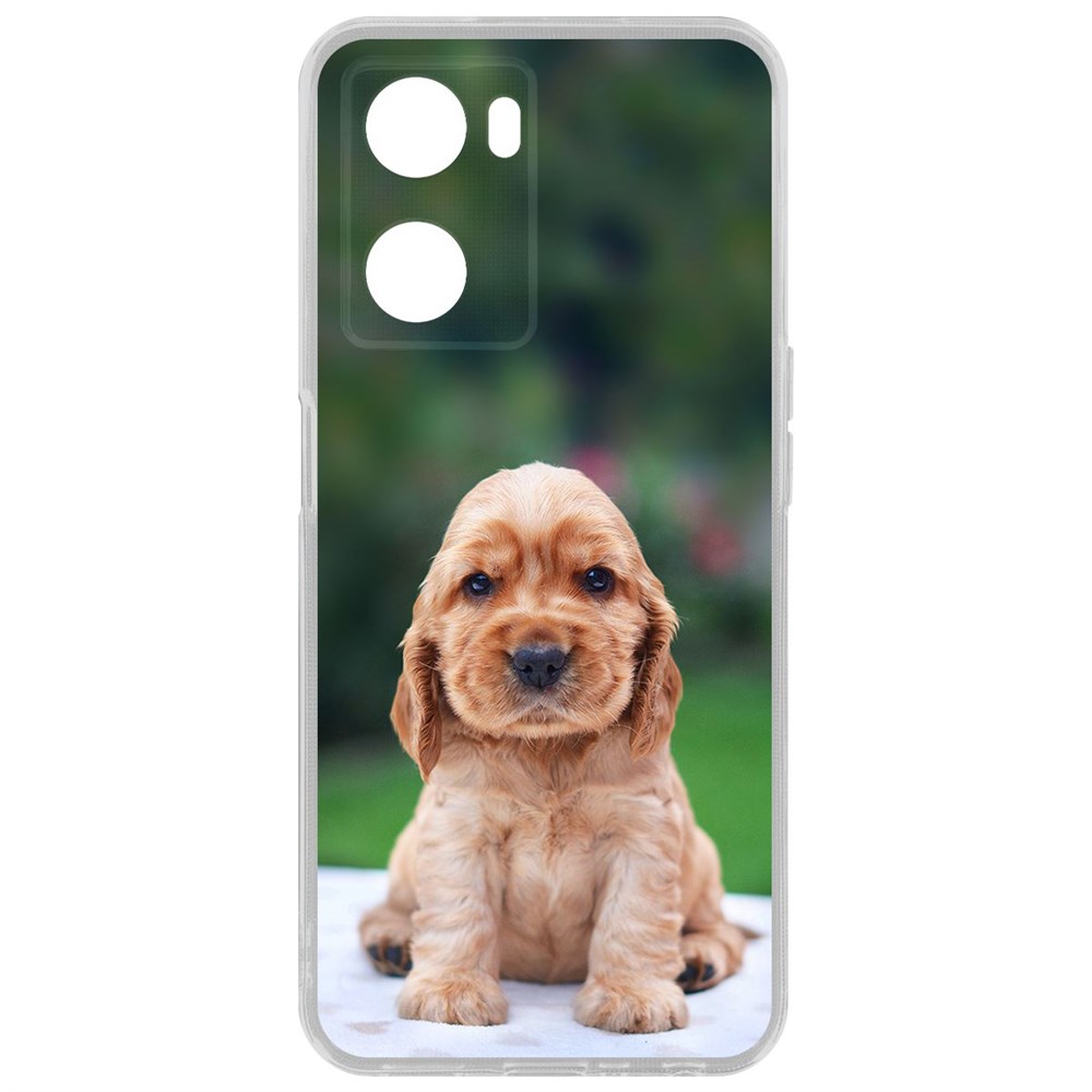 

Чехол-накладка Кейс Щенок кокер-спаниеля для Oppo A57s, Прозрачный