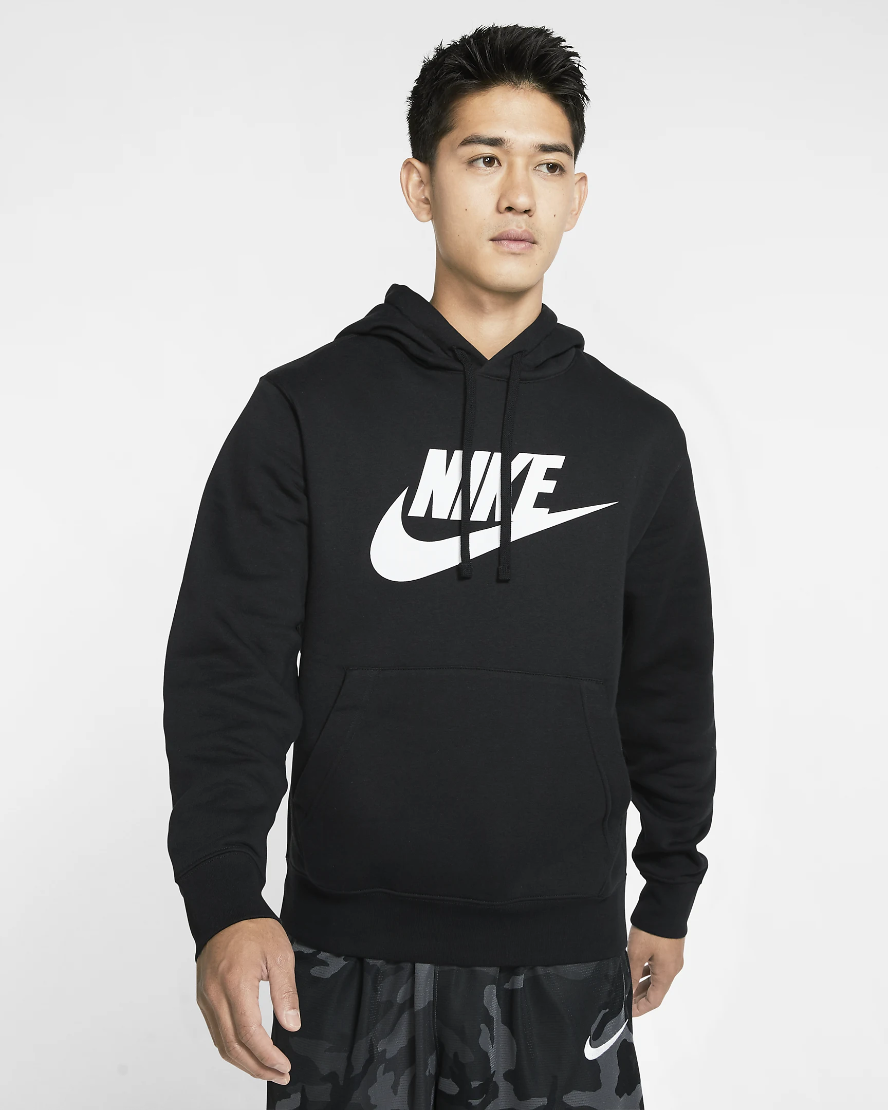 

Толстовка мужская Nike Sportswear Club Fleece черная L, Черный, Sportswear Club Fleece