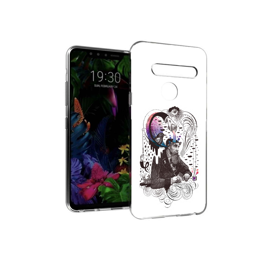 

Чехол MyPads Tocco для LG G8 абстракция думающий мужчина (PT135945.76.210), Tocco