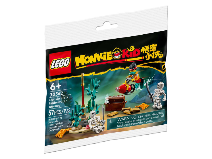 Конструктор LEGO Monkie Kid s 30562 Подводное путешествие Манки Кида, 57 дет задачки по математике подводное путешествие книжка гармошка