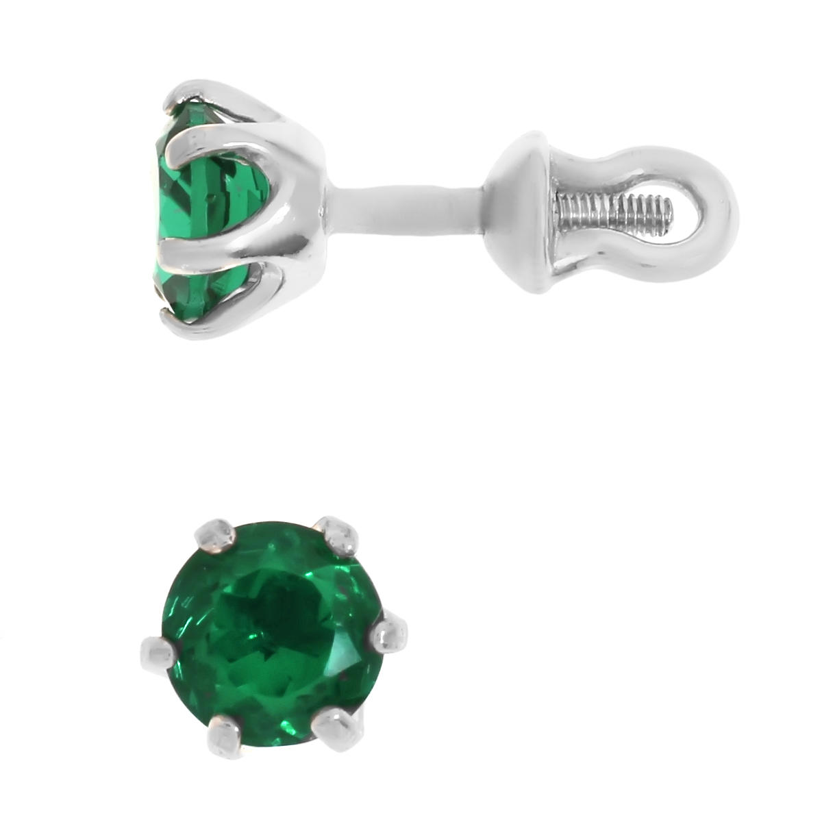 

Серьги-пусеты из серебра Balex Jewellery 2502179293, фианит