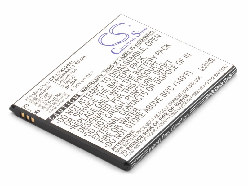 

Аккумулятор для телефона Lenovo S920 IdeaPhone (BL208)