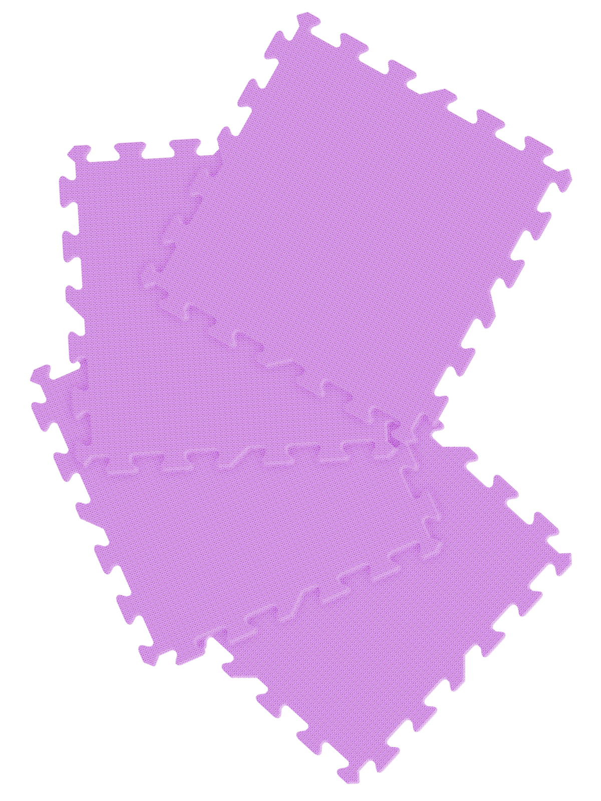 фото Детский игровой развивающий коврик-пазл олиандр 50х50 см фиолетовый м6