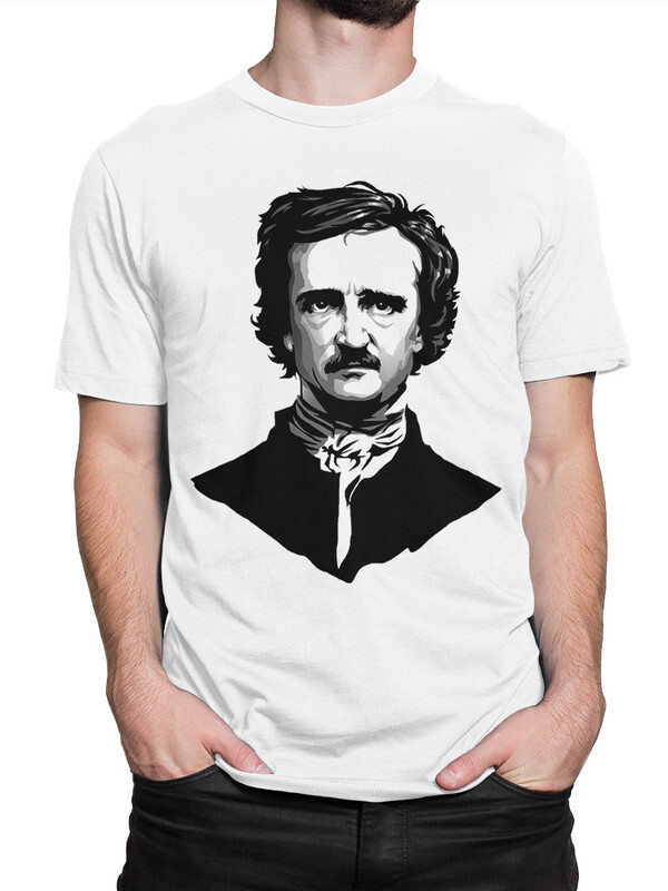 

Футболка мужская Dream Shirts Эдгар Аллан По белая S, Эдгар Аллан По