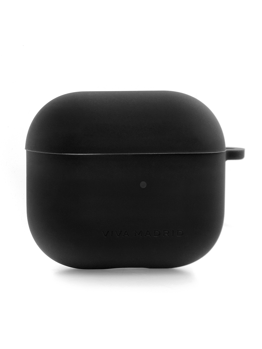 фото Силиконовый чехол для наушников apple airpods 3 viva madrid gorra black с карабином