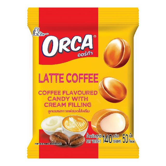 Конфеты карамельные Orca со вкусом кофе и сливочной начинкой 140 г