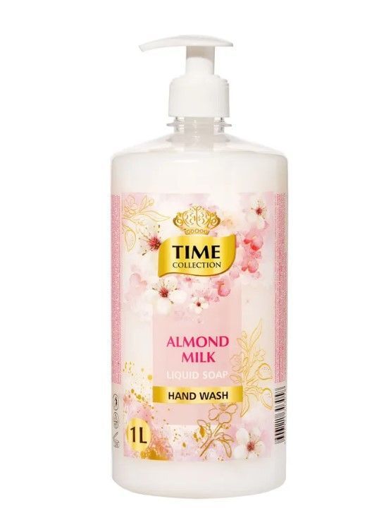 Жидкое мыло Time Collection Миндальное молоко 1 л ahava time to hydrate ночной восстанавливающий крем для нормальной и сухой кожи 50 0