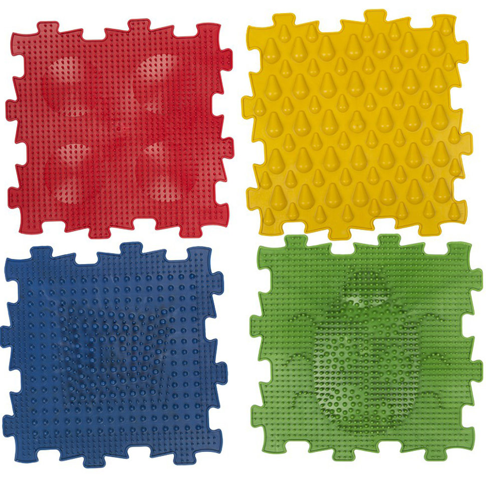 

Игровой коврик У680 4 элемента 24,5х24,5х1,4 см, Разноцветный