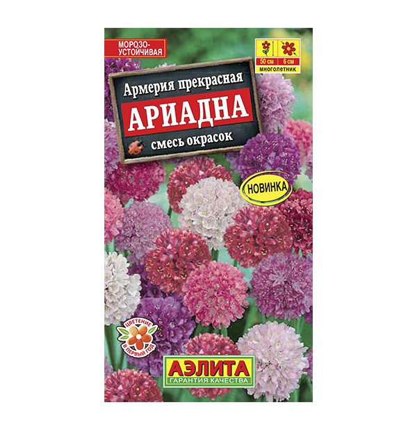 

Семена цветов Аэлита Армерия Ариадна смесь окрасок многолетник 0,03 г