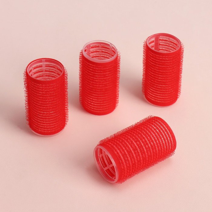 Бигуди Липучка, d = 3 см, 6 см, 4 шт, цвет МИКС бусина для творчества пластик лапка перламутровый глянец микс 0 8х2 3х2 4 см