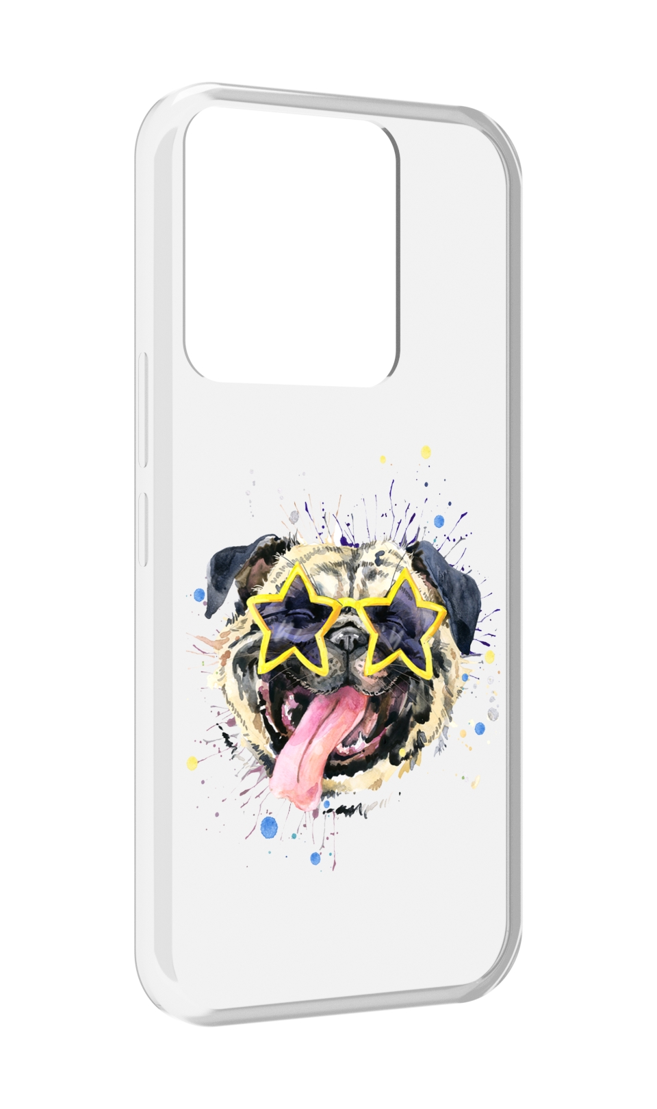 

Чехол MyPads мопс боксер для Tecno Spark Go 2022 / Tecno Spark 8C, Прозрачный, Tocco