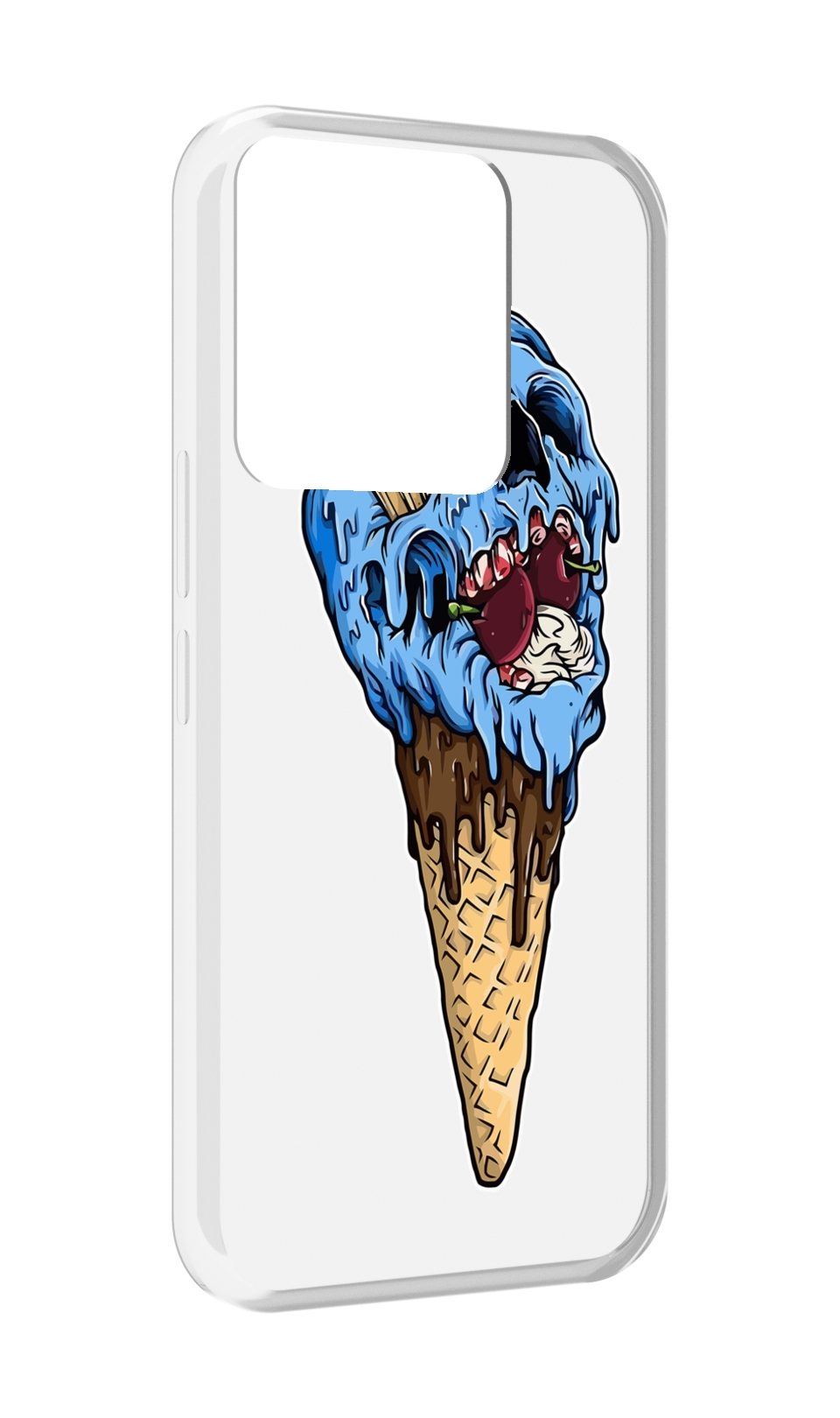 

Чехол MyPads мороженное череп для Tecno Spark Go 2022 / Tecno Spark 8C, Прозрачный, Tocco