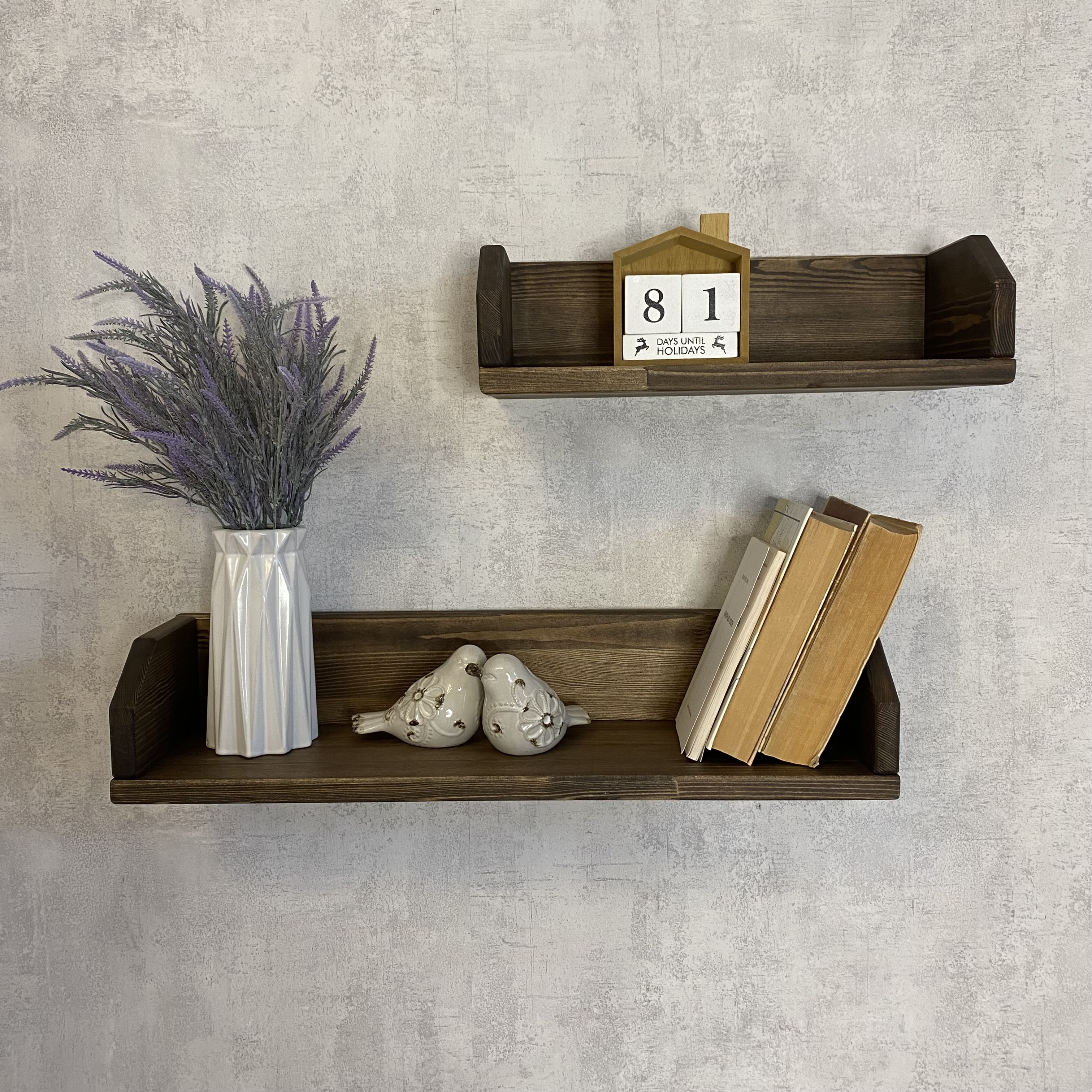 Полка настенная BIGROOM 60*19*12, палисандр