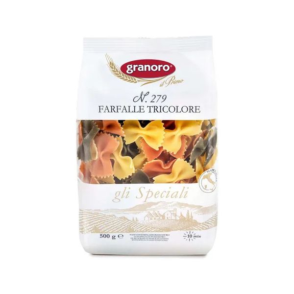 

Макаронные изделия Granoro Farfalle Tricolore № 279 из твердых сортов пшеницы 500 г