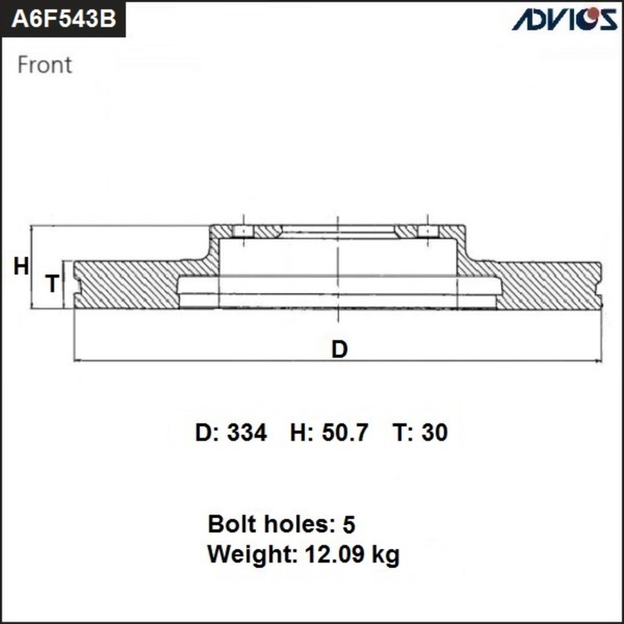 

Диск тормозной пер. ADVICS правый (FR) LEXUS GS 350 GRS196L (05-11)