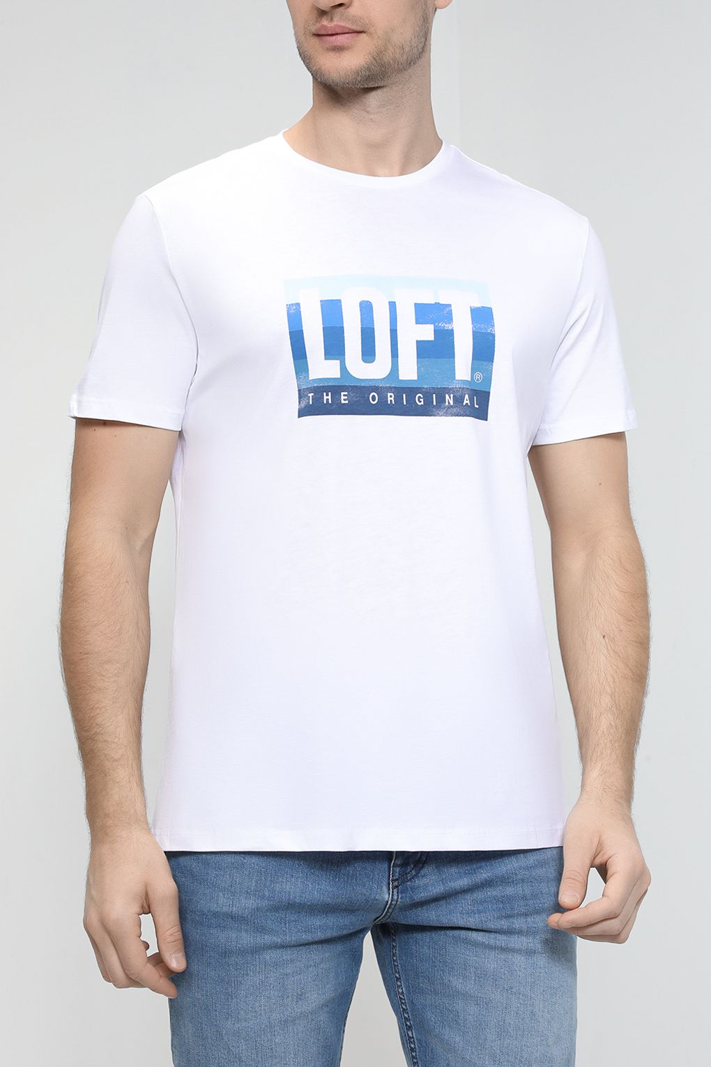 

Футболка мужская Loft LF2032343 белая S, Белый, LF2032343